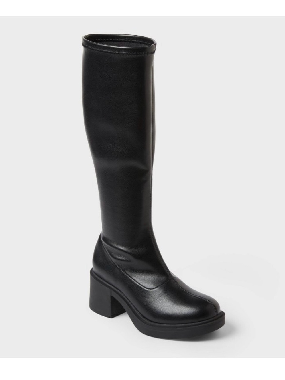 🖤NIB STRETCH PLATFORM KNEE BOOTS - Picture 2 of 6
